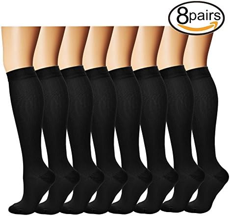 Compression Sock for Women & Men - Best for Running, Athletic Sports, Crossfit, Flight Travel - Nurses, Maternity Pregnancy