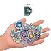 YUEAON 26pcs jean letter patches for jackets iron on or sew on patch for clothing backpacks pants hats clothes decoration