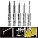 Rocaris 5 Pieces in One Set Magnetic Triangle Head Screwdriver Bits S2 Steel 1/4 Hex Shank 50mm