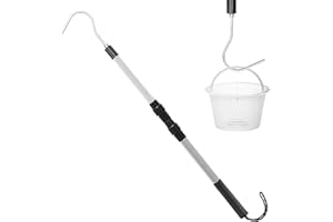 HOICATED Pool Skimmer Hook Skimmer Basket Handle 39.8 Inch Pool Skimmer Lid and Basket Lift Tool for Pool Skimmer Basket with Handle