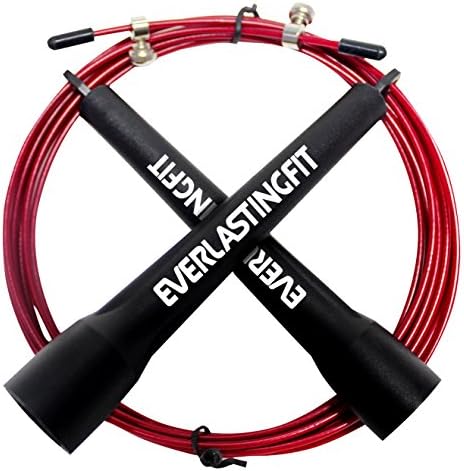 BEST Jump Rope for Fitness & Exercise, Make Muscles *Bonus Workout Ebook* 100% Warranty, Weight Loss Routine, CrossFit, RPM RX WOD, Boxing, Double Unders, Must Have, Just Do it Now!