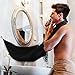 Bathroom Sink Apron bathroom apron - Man Bathroom Beard Care Trimmer Hair Shave Apron Gown Robe Sink Styles Tool Bathroom Apron Waterproof Floral Bib Cloth - Bathroom Beard Apron (White)