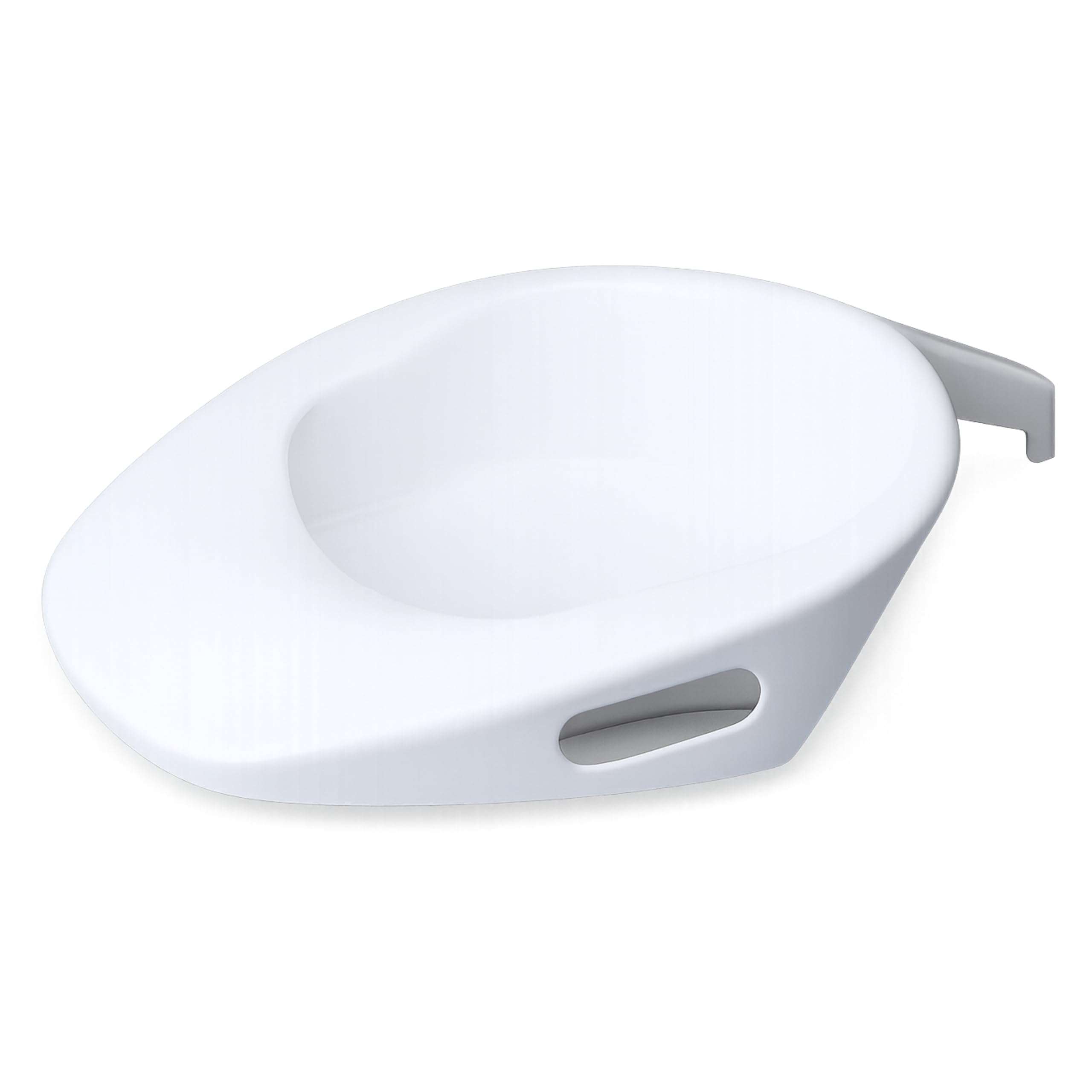 Homecraft Fracture Bed Pan without Lid, Easy to use Men and Women Commode for Bedbound, Elderly, Disabled and Handicapped Users, White Colour