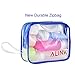 TSA Approved Silicone Travel Size Toiletry Bottles Set, 9 Pieces Leak Proof Empty Cosmetic Containers, 3 oz. 2 oz. 1.25 oz Squeeze Bottles + 20 G Cream Jars