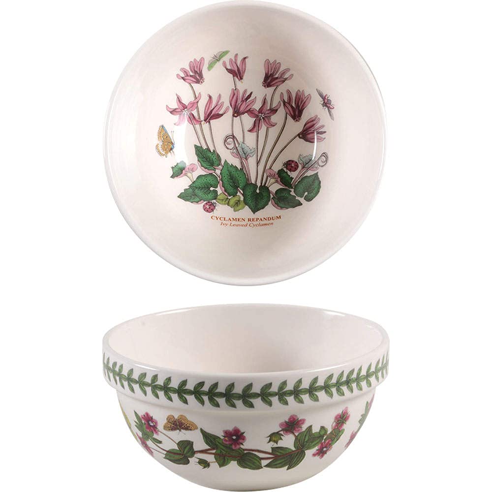 Photo 1 of **MISSING 1 BOWL** Portmeirion Botanic Garden 5.5" Stacking Bowl (Set of 6) - Floral-Inspired Earthenware, Chip-Resistant Glaze - Microwave, Oven, Freezer Safe - Elegant Tableware Made in England