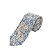 JNJSTELLA Men's Cotton Floral Skinny Necktie Tie