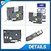 MARKLIFE Laminated Label Tapes Compatible with Brother P Touch TZ TZe TZe-231, Black on White 1/2