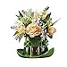 Collections Etc Fiber Optic St. Patrick's Day Floral Centerpiece, 7 1/2
