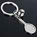 lotusflowert Tennis Ball Racket Keychain Olympic Games Key Ring Sports Gift Metal Keyfob