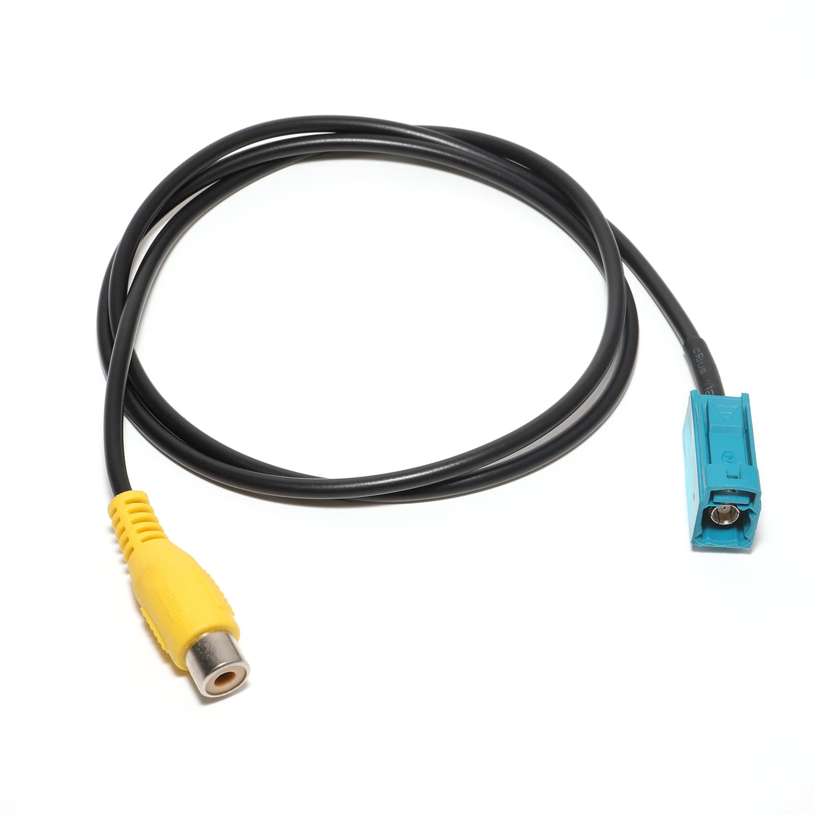 RED WOLF Car Reversing Camera Cable Adaptor Fakra to RCA Female Leads Connector Plug for Mercedes Comand Blaupunkt PCM NTG Jaguar Range Rover Ford Stereo Video Input Adapter