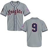 Men's Roy Hobbs New York Knights The Natural Movie Baseball Jerseys Grey (S)