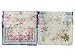 Womens Beautiful Cotton Floral Handkerchief Wendding Party Fabric Hanky with Wavy Edge 10pcs