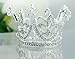 Sunshinesmile Bride Princess Bridal Wedding Party Rhinestone Full Circle Round Mini Crown Tiara