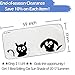 IC ICLOVER Car Windshield Sunshade with Pet Design, Cute Cartoon Design Front Auto Car Windshield Sun Shade Folding Silvering Sun Visor - UV Coating for UV Ray Deflector (Dog & Cat)