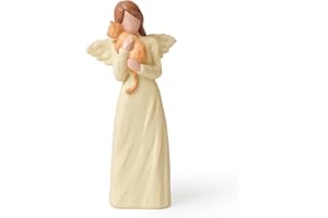 Orange Cat Angel Figurines, Cat Memorial Gifts for Loss, Guardian Angels Statue Sympathy Remembrance Gift for Women Lovers, H