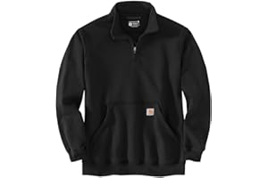 Carhartt Mens Loose Fit Midweight Quarter-Zip Mock-Neck SweatshirtSweatshirt