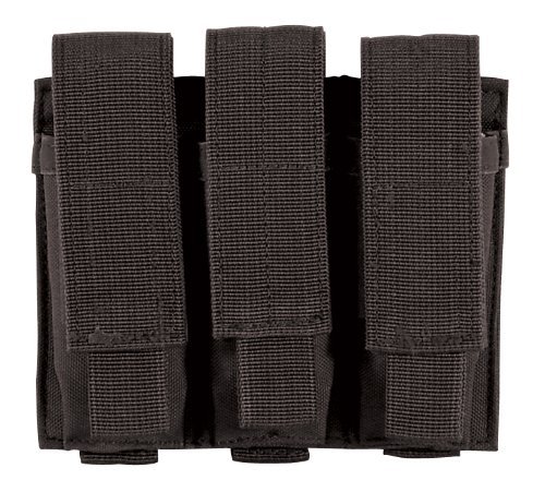 VooDoo Tactical 20-7976001000 pistol Triple Mag Pouch, Black