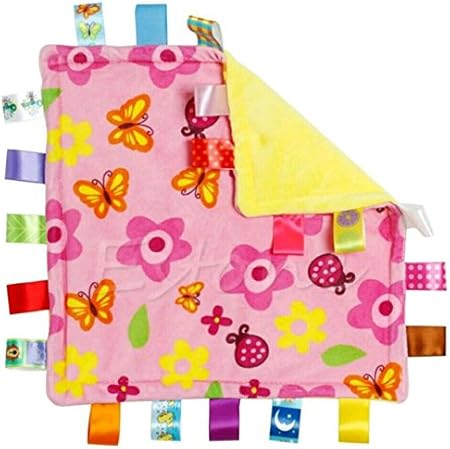 Amazon 赤ちゃん 安眠グッズ タグタオル おもちゃ 卒乳応援グッズ 出産祝いギフト 人気 夜泣き対策 赤ちゃん 泣き止む おもちゃ 蝶々とお花 並行輸入品 寝かしつけ用おもちゃ おもちゃ