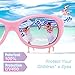 RIVBOS Rubber Kids Polarized Sunglasses With Strap Glasses Shades for Boys Girls Baby and Children Age 3-10 RBK003 （2035-pink）