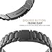 MoKo Band Compatible for Samsung Gear S2 Classic/Galaxy Watch 42mm, Universal Stainless Steel Strap for Samsung Gear S2 Classic SM-R732 & SM-R735 / Gear Sport/Motorola Moto 360 2nd, Black