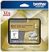 Brother P-touch TZe-M851 Black Print on Premium Matte Gold Laminated Tape 24mm (0.94”) wide x 8m (26.2’) long