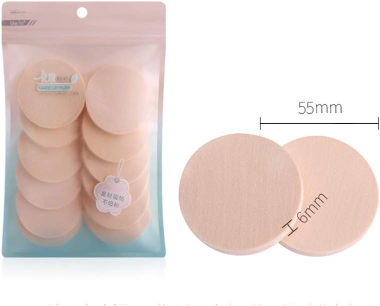 24pcs Make-up Sponges Round Shape Powder Puff, Portable Cosmetic Puff Makeup Foundation Sponge Latex Sponges for Liquid Foundation, Creams, and Powders, Dry and Wet Dual-Use Round, Unisex - Image 3