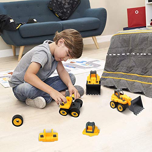 Trucks for 3 Years Old Boys,Bulldozer Toys for Boys Age 3 Building Toys