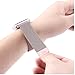 OULEDI Compatible Stainless Steel Band Mesh bracelet strap Replacement Band with Magnetic Closure Clasp for Apple Watch Series 1 Series 2 Series 3 42mm Rose Gold