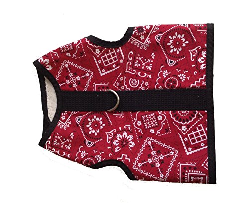 Kitty Holster Cat Harness, X-Small, Red Bandana
