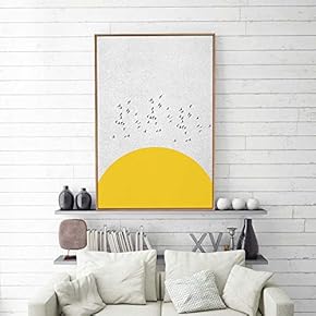 Framed Nordic Abstract Home Artwork for Living Room Bedroom