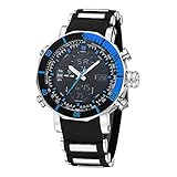 WEIDE Men's WH-5203 Military Outdoor Waterproof Sport Quartz LED Light Digital Wrist Watch (blue)