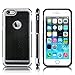 iPhone 6S case, technext020 iPhone 6S Cover iPhone 6 Protective Silicone Bumper Slim Soft Black Silver Back Panel offers excellent Grip