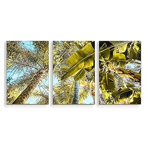 Beach Palm Trees Paradise Painting Artwork for Home...