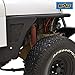 EAG Fender Flare Rocker Guard Off Road Front Armor for 87-96 Jeep Wrangler YJ