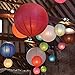 Paper Lanterns - 16 Pieces - 4”, 6”, 8”, 10” Set - Multicolored Home Decor