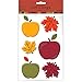 Vibrant Apples Small Gel Clings - (1 Pc.) - Eye-catching & Reusable Window Decoration for a Fresh, Delightful Touch