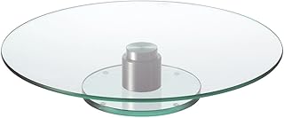 Leonardo Turn Torten-Platte mit Fuß, drehbarer Torten-Teller, Glas-Platte für Torten und Kuchen, Ø 330 mm, 044064