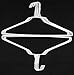 100 Standard Wire Shirt Hangers 16 Inch 14.5 Gauge (White)