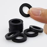 LAMXD 10x 1/2 Inch Rubber Washers Seals for Shower Head Hose Black Good Sealing view 3