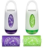 Munchkin Arm and Hammer Diaper Bag Dispenser, Purple/Green, 2 Pack