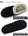 VONMAY Men's Wool Plush Fleece Lined Slip On Memory Foam Clog House Slippers Indoor/Outdoor (Medium / 9-10 D(M) US, Black/Gray)