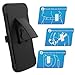 Nexus 6P Case, MoKo Shock Absorbing Hard Cover Ultra Protective Heavy Duty Case with Holster Belt Clip + Built-in Kickstand for Google Nexus 6P 5.7 Inch - Black