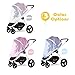 [2 Pack] Baby Nets for Strollers, Carriers, Car Seats, Cradles, Fits Most PacknPlays, Cribs, Bassinets & Playpens, Soft Durable Shield Netting