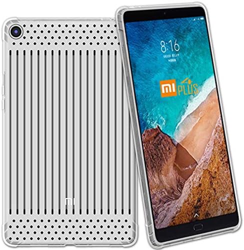 WENDAYE™ TPU Elastic Protective Case for Xiaomi Mi Pad 4 Plus, Oil Resistant and Anti-fingerprint, Anti-fall and Thermal Design, Multiple Colours (Grey)