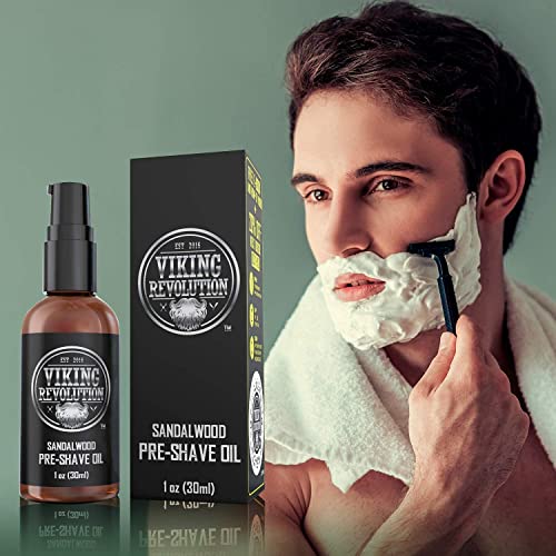 Viking Revolution Pre Shave Oil for Men Best Shaving Oil with