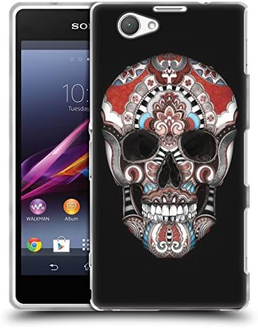 Official Giulio Rossi Patterned Skulls Soft Gel Case for Sony Xperia Z1 Compact / D5503