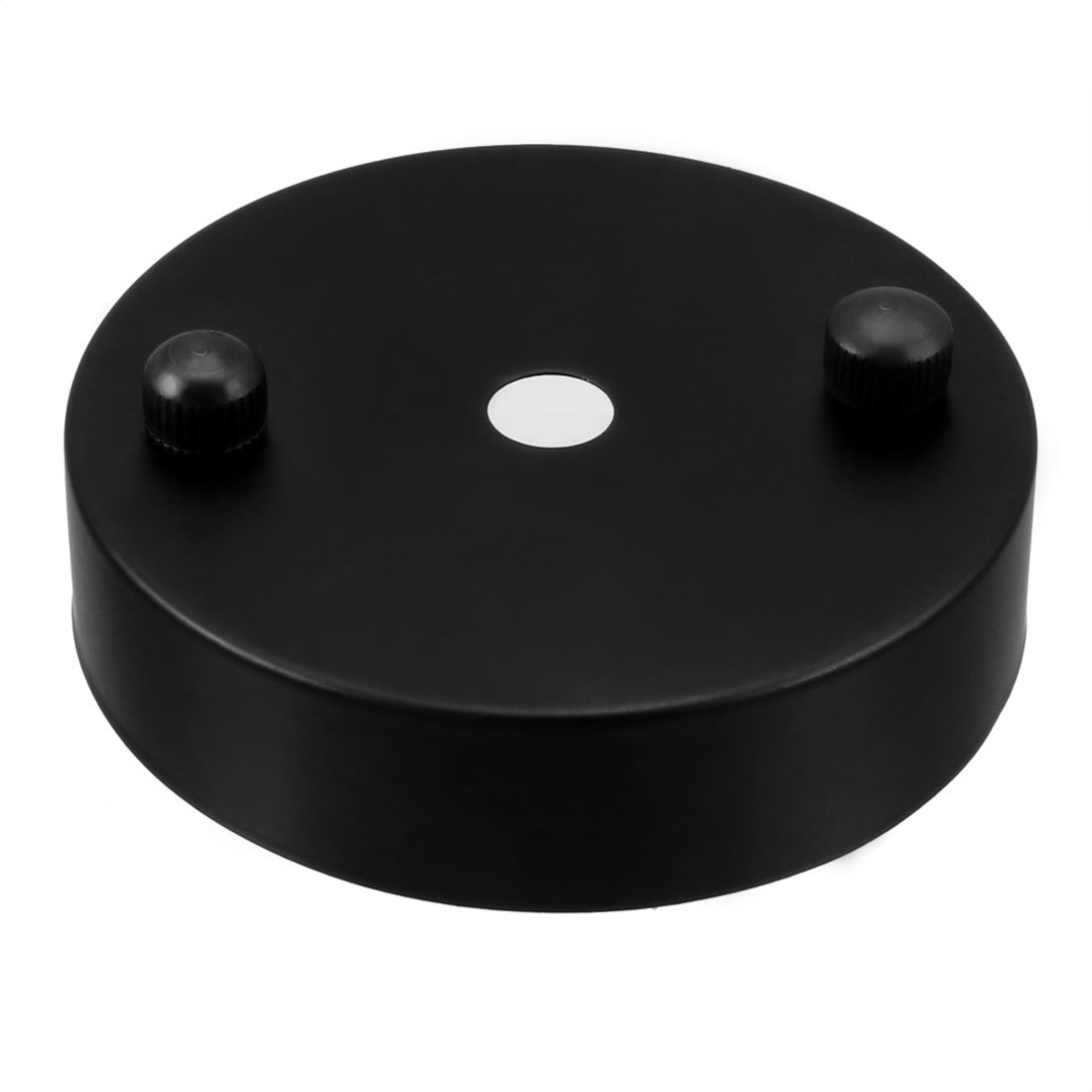sourcing map Retro Ceiling Light Plate Pointed Base Chassis Disc Pendant Accessories 80mmx20mm Black w Screw