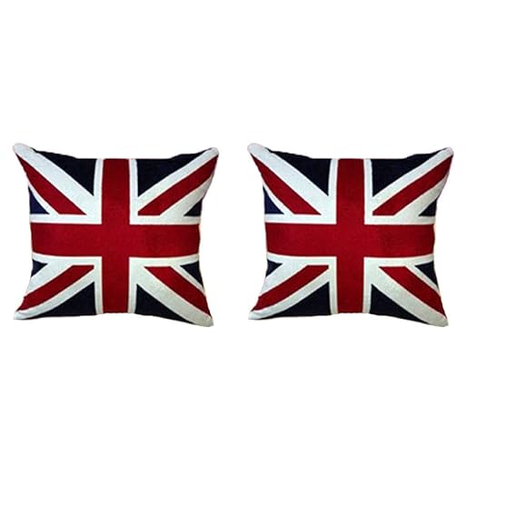 Newweic UK Flag Pillow Cover, Soft British Pillow Case