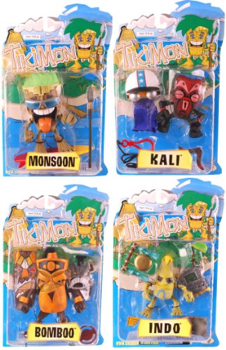 Tikimon Series 1 Set Of 4 Action Figures