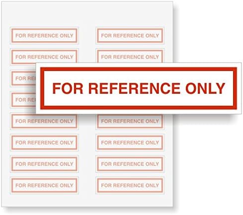 SmartSign for Reference Only Labels | Pack of 160, 2" x 0.5" Write-On Removable Vinyl Stickers, Made in USA